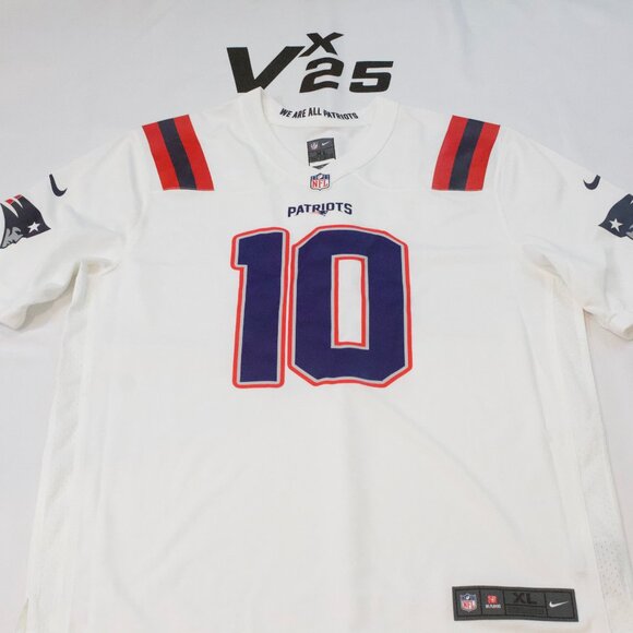 Drake Maye Patriots White Nike Jersey - Picture 1 of 7